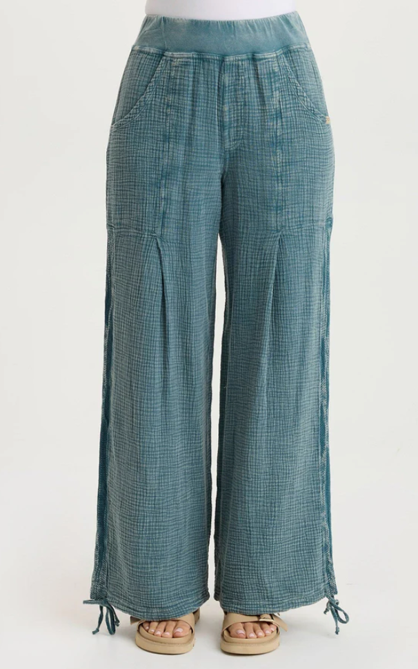 XCVI Lenka Gauze Cinched Wide-Leg Pant