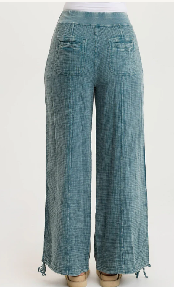 XCVI Lenka Gauze Cinched Wide-Leg Pant