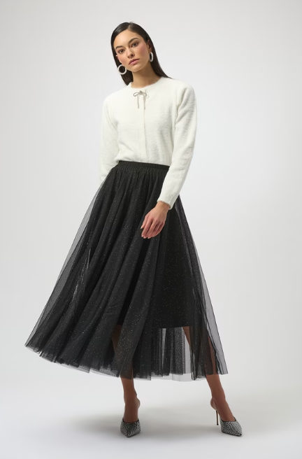 Joseph Ribkoff Sparkly Tulle Skirt