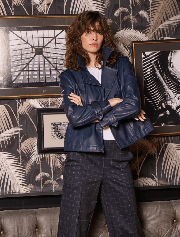 Evonne Oversized Cropped Trench Coat