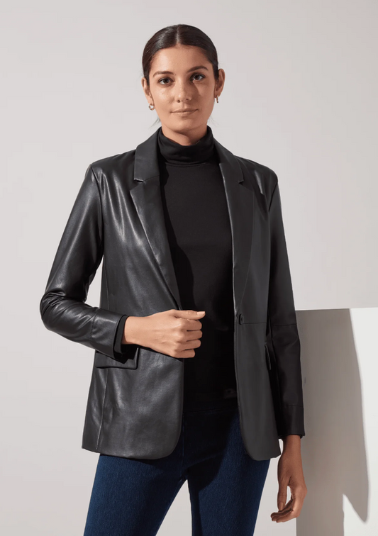 Lysse Versatile Vegan Leather Blazer