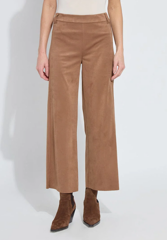 LYSSE Vionette Vegan Suede Wide Leg Trouser