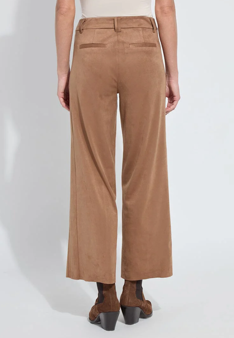 LYSSE Vionette Vegan Suede Wide Leg Trouser