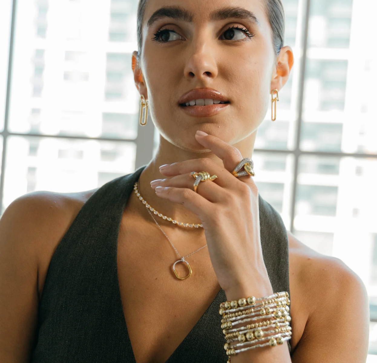 SAHIRA Kira Tennis Necklace