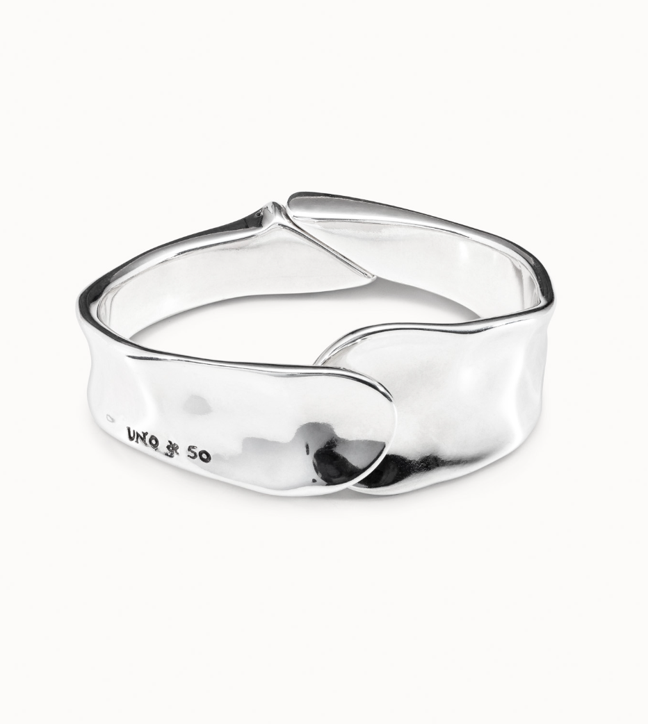UNO DE 50 Olas Waves shaped bangle bracelet