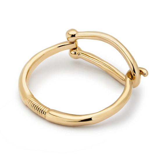UNO DE 50 Teen Gold Bangle bracelet with large link