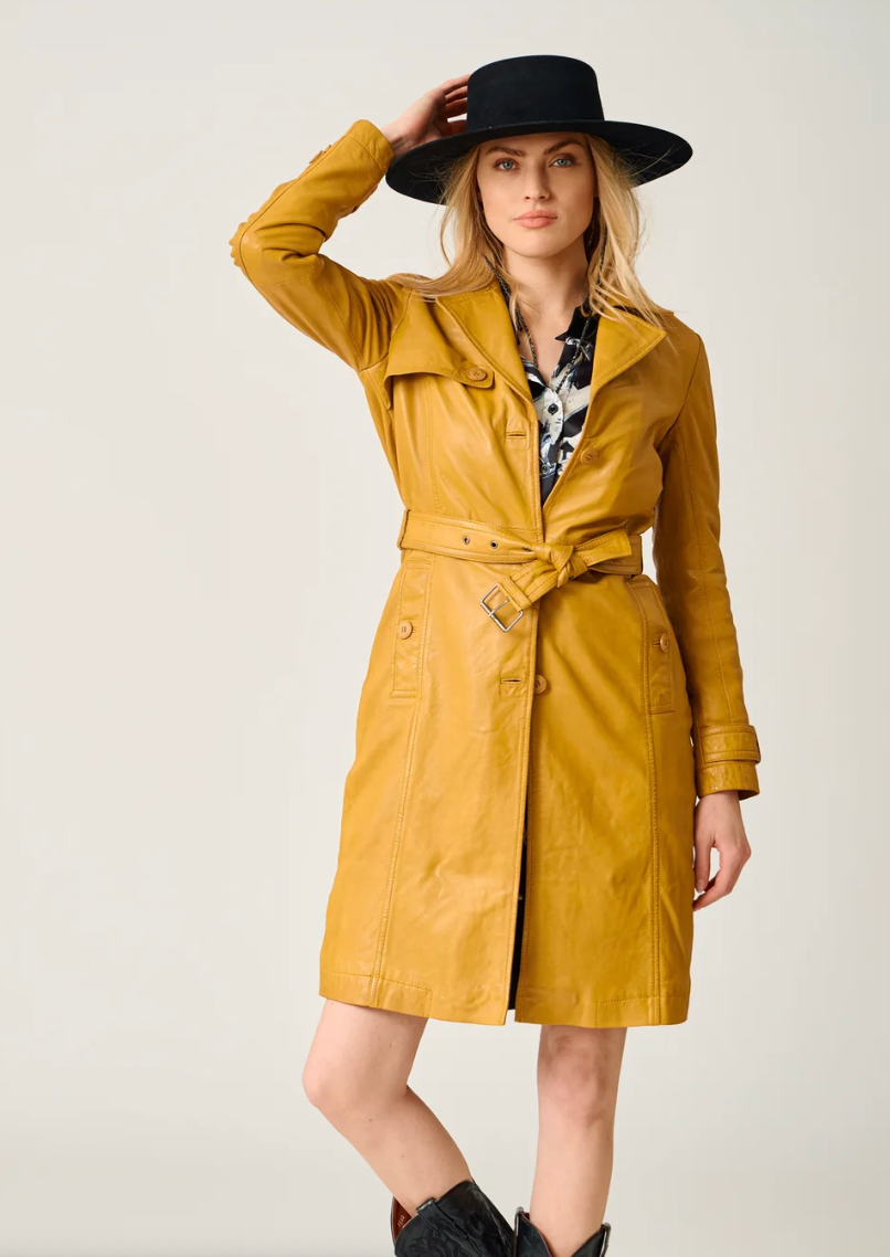 MAURITIUS Leah CF Leather Trench