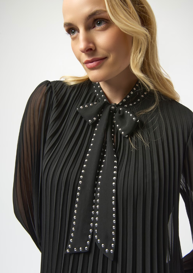 Joseph Ribkoff Mini A-line Pleated Dress