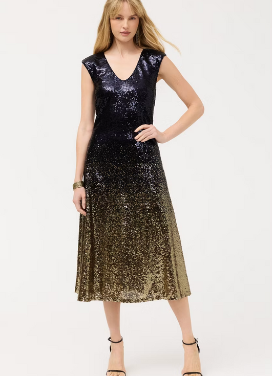 Johnny Was SELYA SEQUIN MIDI DRESS