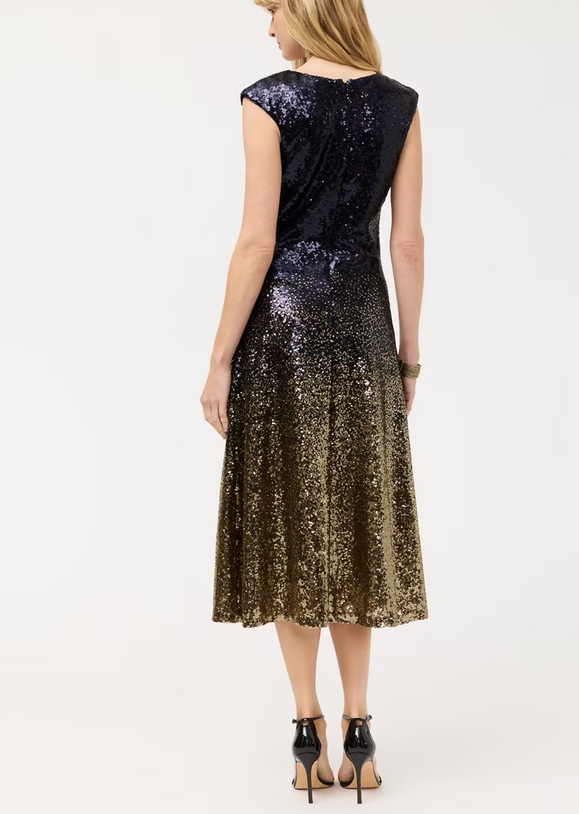Johnny Was SELYA SEQUIN MIDI DRESS