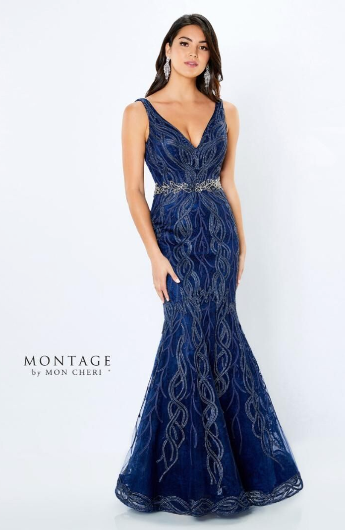 Montage by Mon Cheri 120921 Square Back Lace Dress