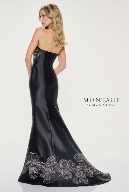 Montage by Mon Cheri M841 Sweetheart Neck Trumpet Mikado Dress