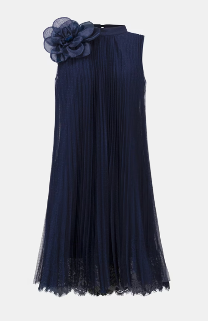 Joseph Ribkoff High-neck A-line Dress