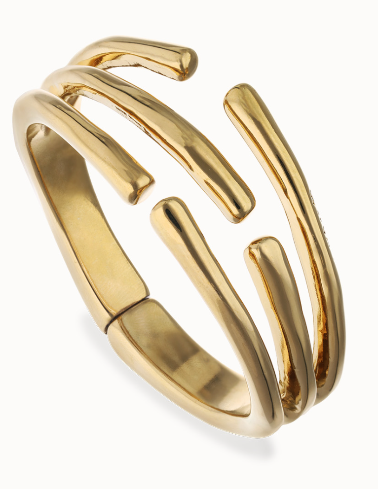 UNO de 50 Bangle bracelet with multiple intertwined organic shapes