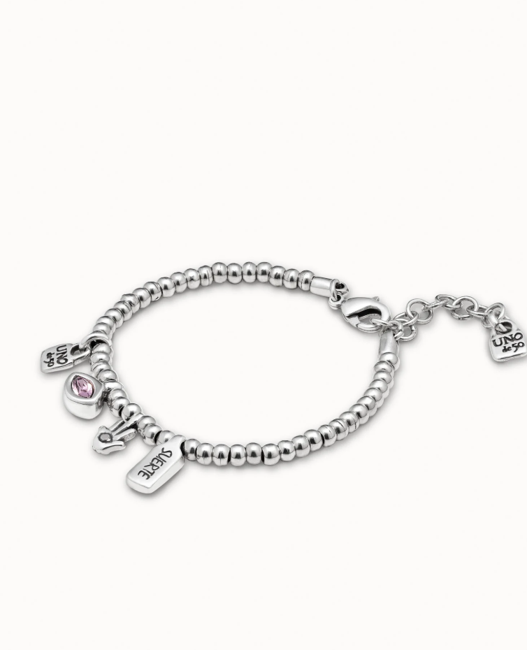 UNO de 50 Beaded bracelet with charms