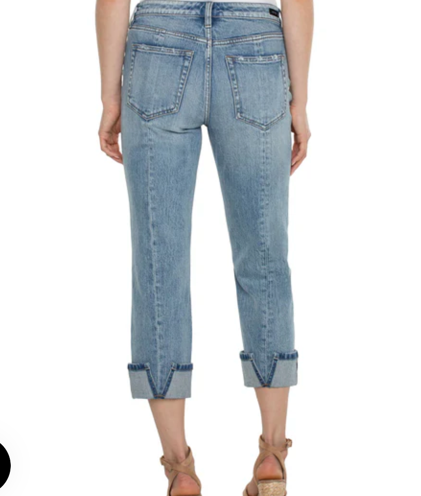 Liverpool Marley Girlfriend with Back Seam Jeans