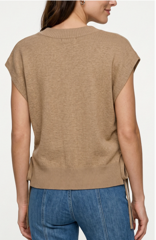 Liverpool V-neck Dolman Sweater W/ Ties