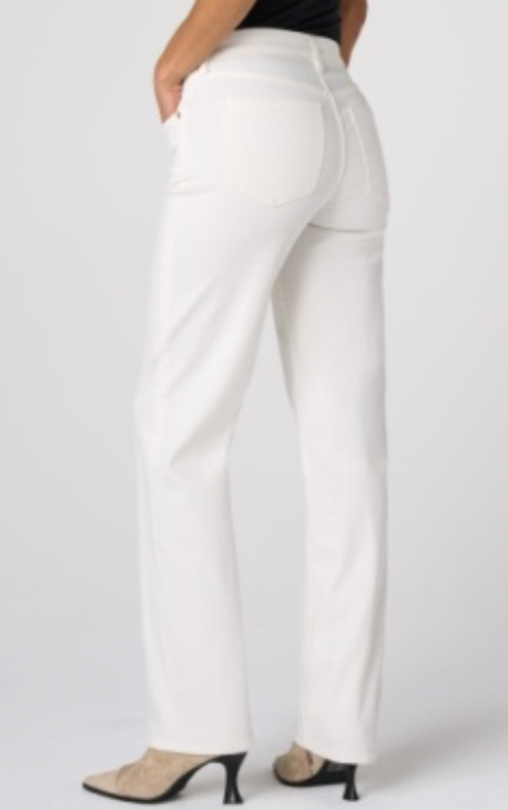 Liverpool KENNEDY COMFORT WAIST STRAIGHT LEG PANTS - 32" INSEAM - PORCELAIN