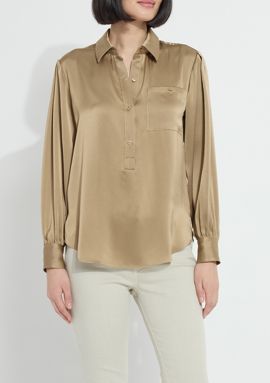 LYSSE Mabel Collared Popover Shirt