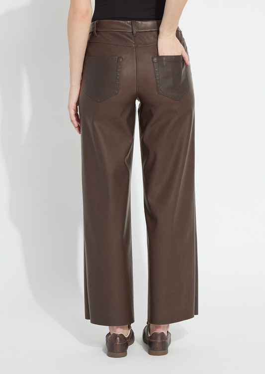 LYSEE Cortina Hi Waist Wide Leg Vegan Leather