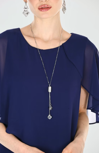 Frank Lyman Maxi Sheath Dress With Jewels Style 269027