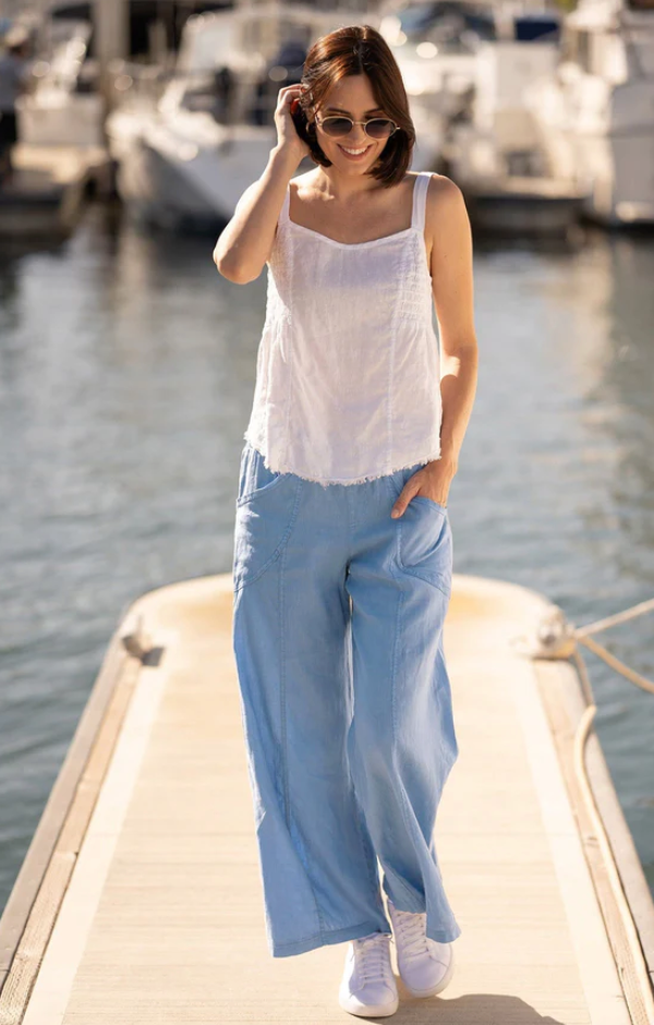 XCVI Pia Effortless Linen Wide Leg Pants