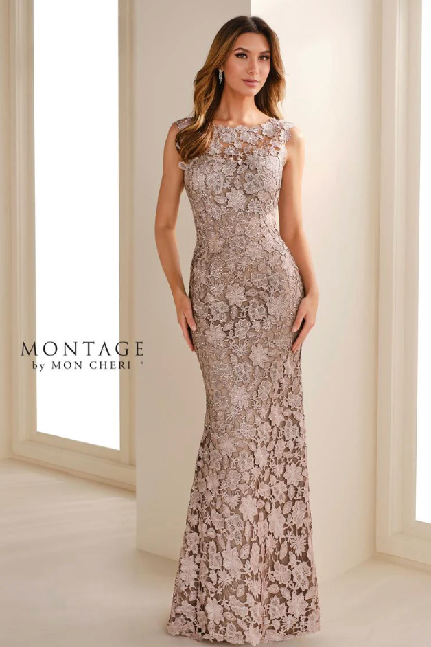 Montage Mon Cheri Ombre Venise Lace Gown