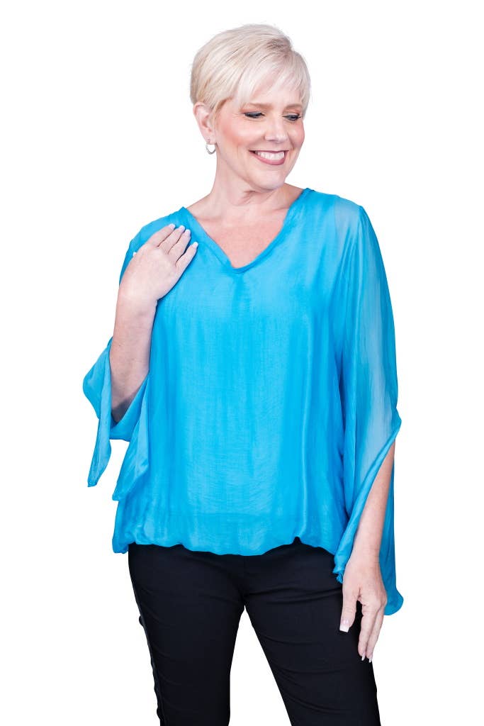 Tiffany Silk Butterfly Bottom Open Wrist (BLS218)