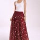 TINA Stephens Italy/Tees By Tina - Sable Garden Silk Skirt (SL202G)