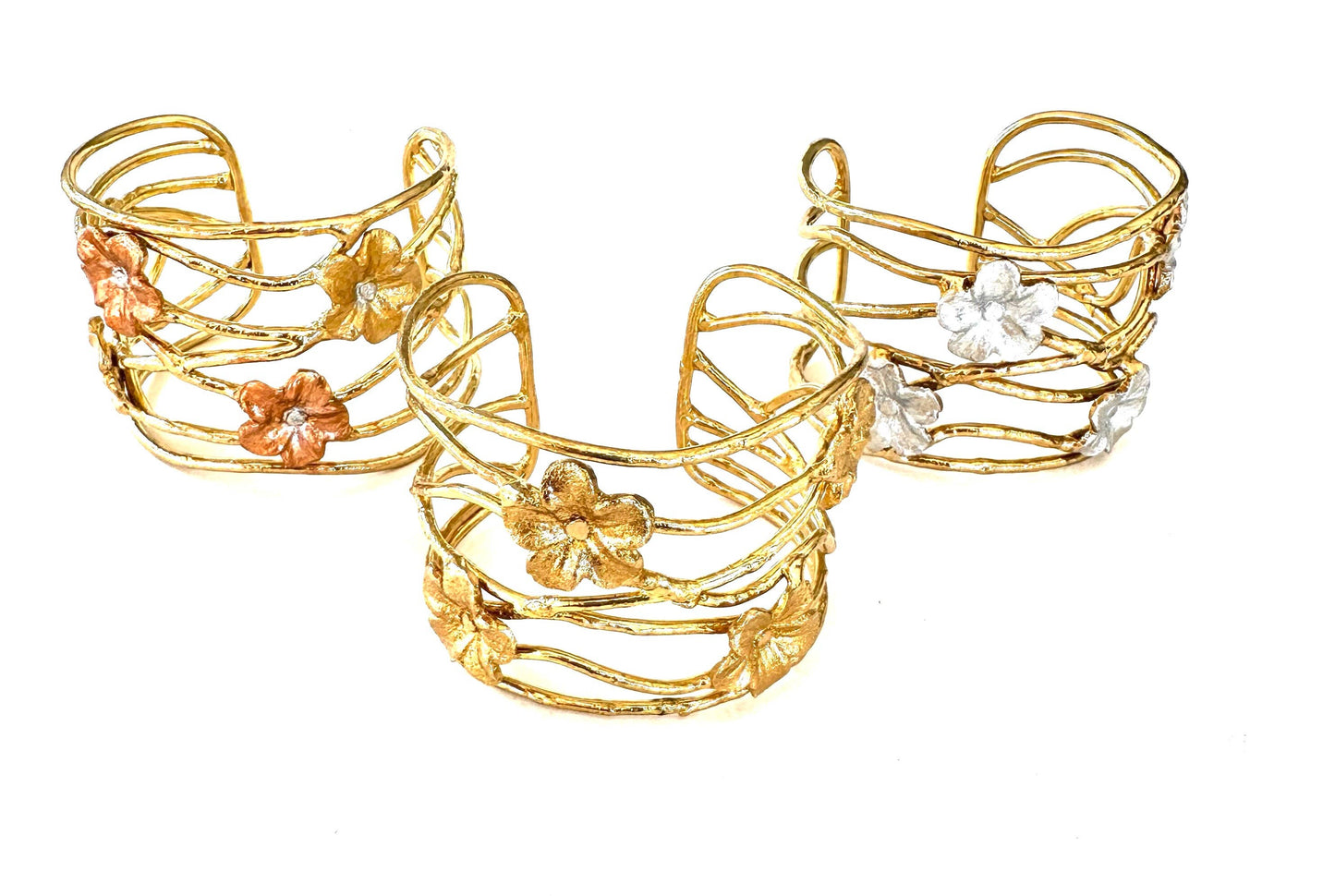 CV Designs - Large flower cuff-cvbfl-Best Seller