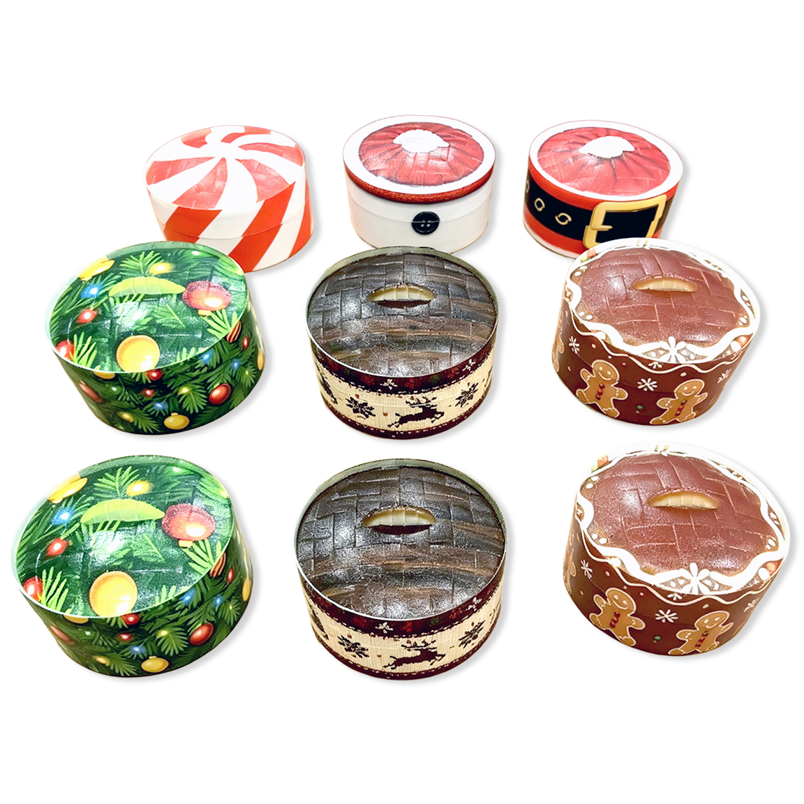 Novelty Brands - Fun Doh Christmas Dumpling Squishy Toy 12pc Holiday Display