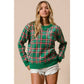 Clear Sequin Plaid Sweater