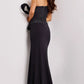 Jovani Strapless Gown with Sculptural Bow Detail