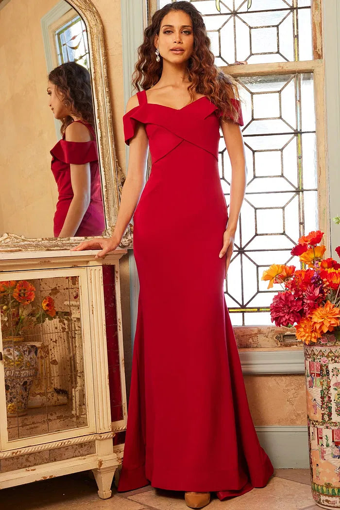 Jovani Off the Shoulder Sheath Gown