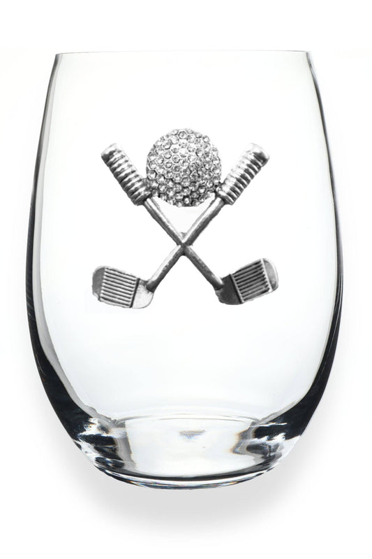 The Queens' Jewels® - Golf Clubs and Ball Stemless Wine Glass