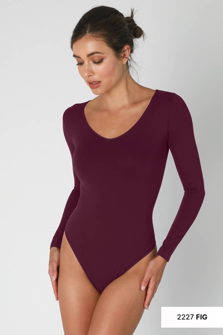 NIKIBIKI Jersey V Neck LS Bodysuit