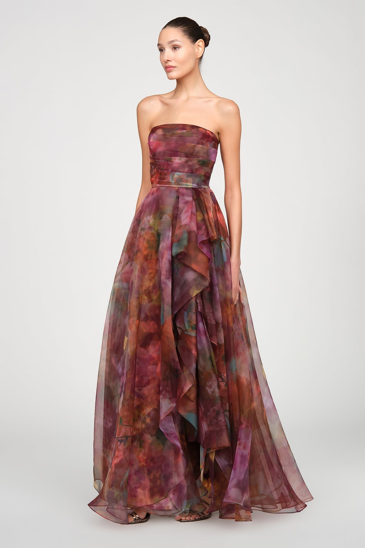 Theia Couture Fahreta Strapless Gown