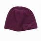 Cashmere beanie with bow
