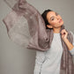 SAACHI - Star Gazer Wool Blend Sparkle Silk Scarf