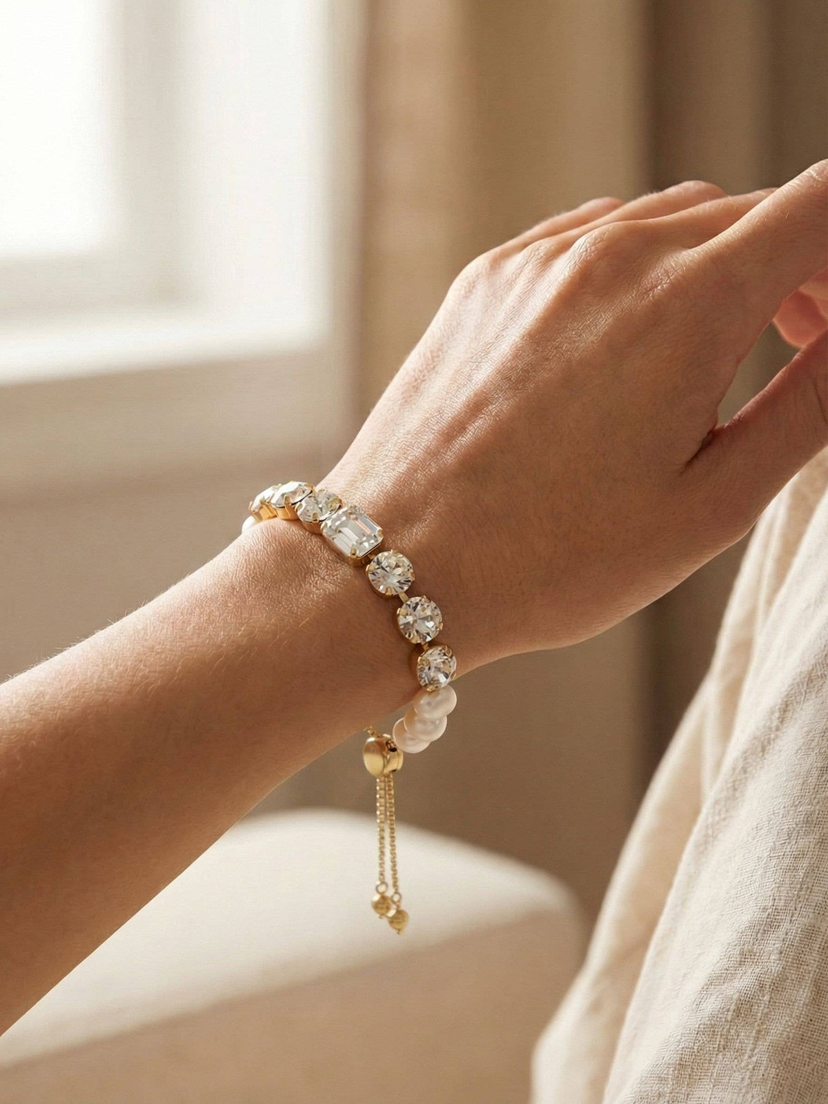 Sorrelli - Cadenza Slider Bracelet - BEC14BGCRY