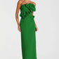 Mac Duggal Strapless Crepe Dress With 3D Flower Detail
