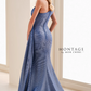 MON CHERI Montage Sculpted One Shoulder Mermaid Gown