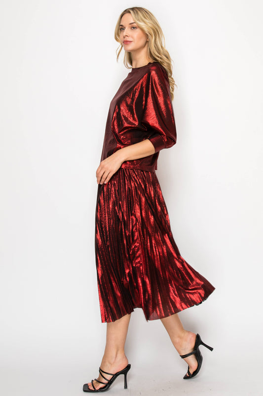 Jonah Stretch Shimmering Knit Top