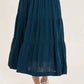XCVI Abyss  Gauze Tiered Skirt