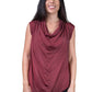 Sarita Silk Drape Neck Top (BT212)
