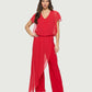 Last Tango Chiffon Overlay Jumpsuit