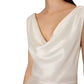 Milly Hammered Satin Cowl Neck Gown