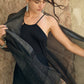 SAACHI - Star Gazer Wool Blend Sparkle Silk Scarf