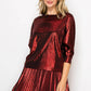 Jonah Stretch Shimmering Knit Top