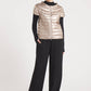 The St Ives | Down Vest Metallic Gold